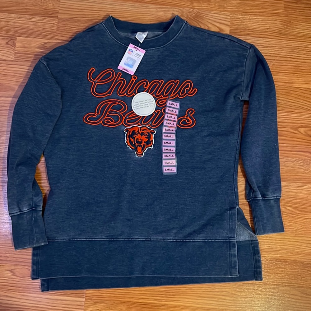 Grey chicago bears crewneck